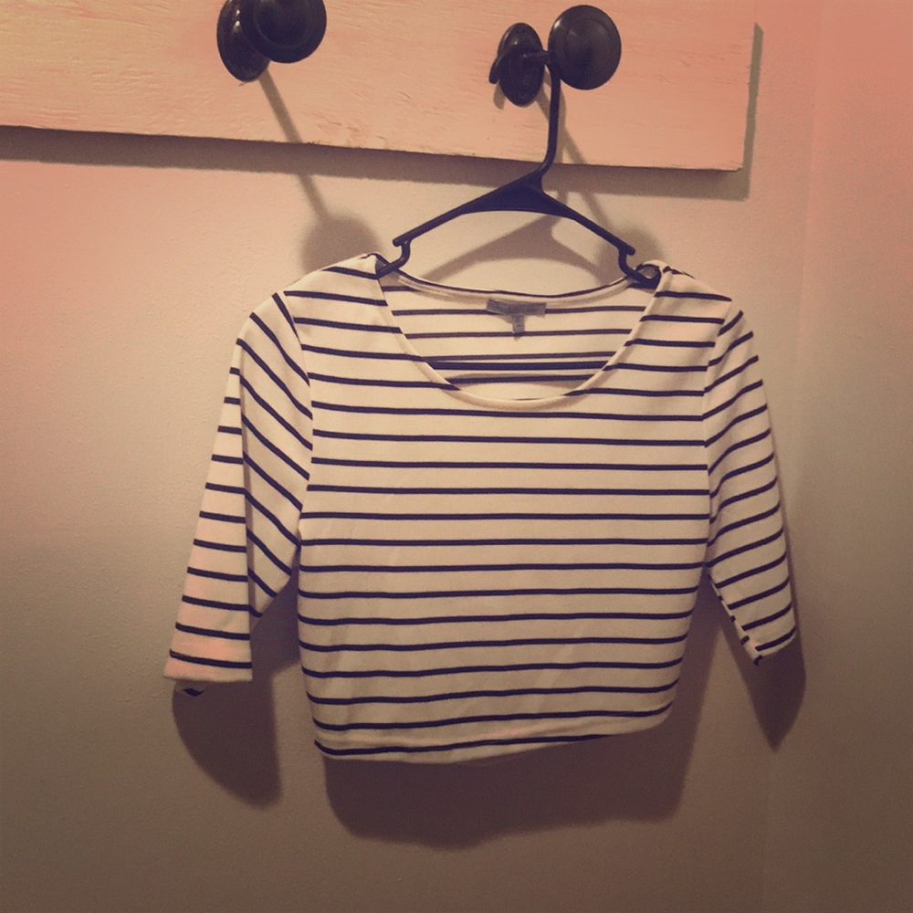 Striped crop top